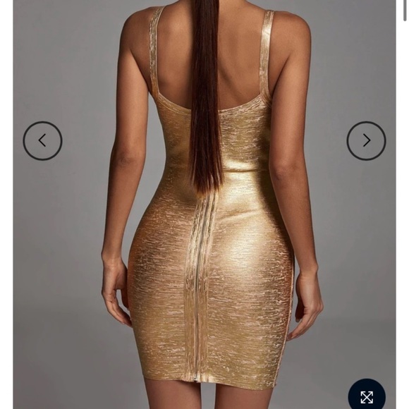 House of CB gold dress - Picture 2 of 3